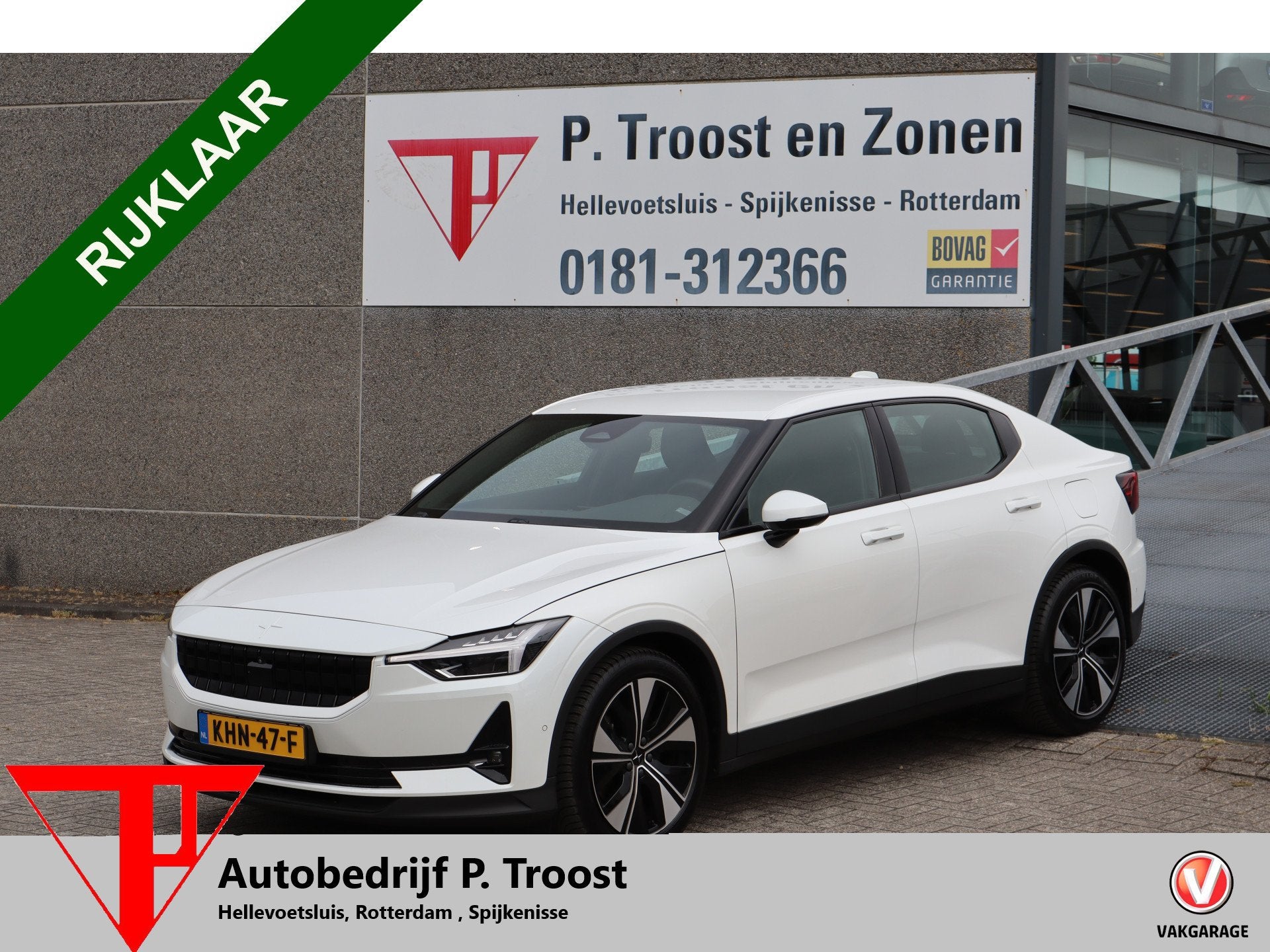 Polestar 2 Long Range Single Motor 78 kWh 94% SOH/Pilot pack, Auto's, Gebruikt, Zwart, 24 min, 1969 kg