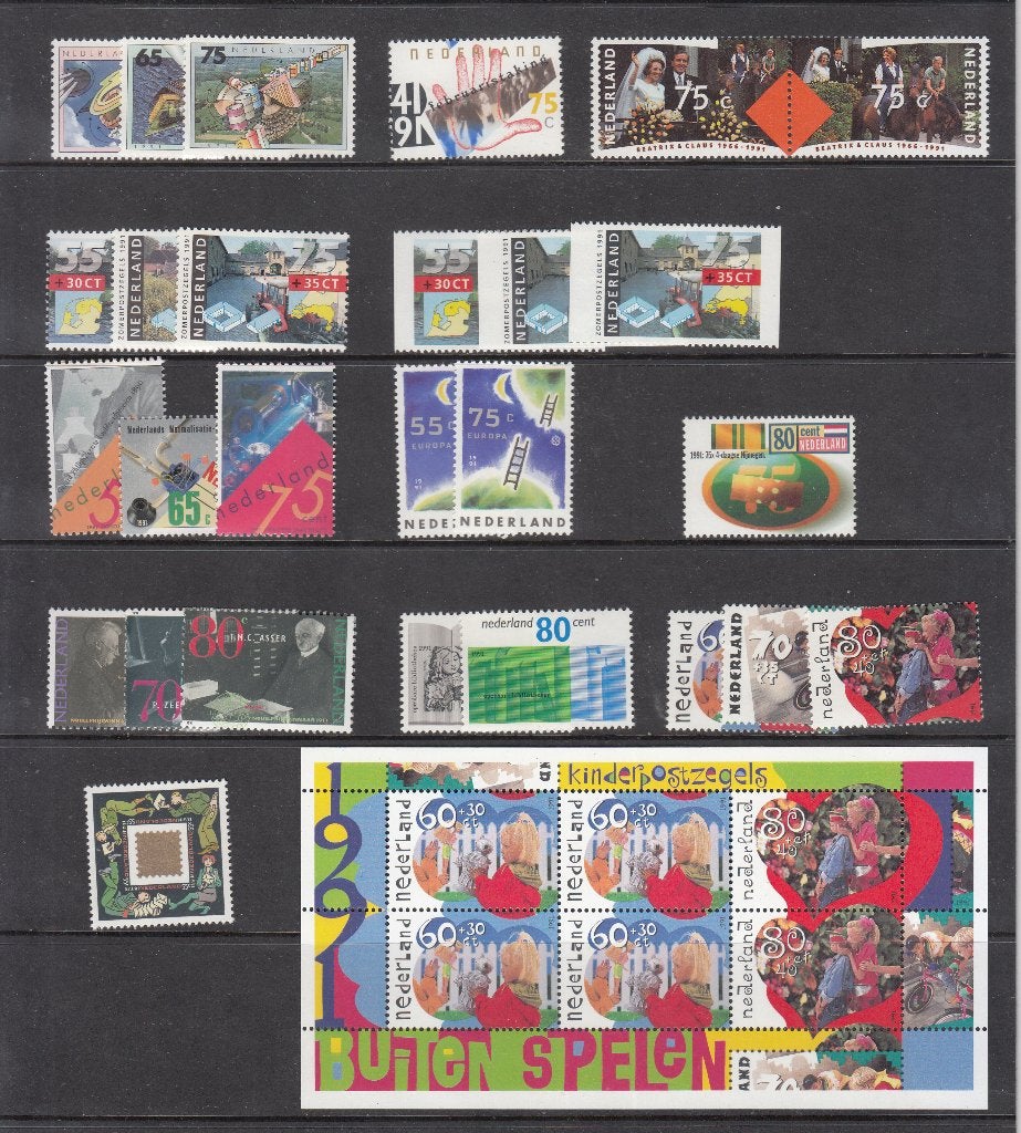 Nederland postfris jaargang 1991, Verzenden, Postfris