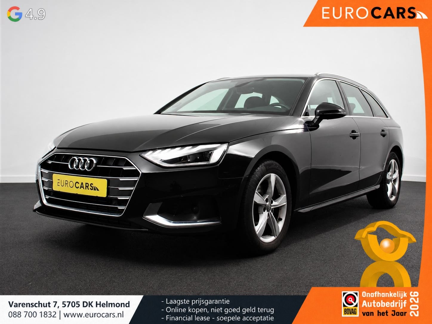 Audi A4 Avant 40 TFSI 190pk S-Tronic Advanced Prestige Tour, Stof, Gebruikt, Zwart, 1984 cc