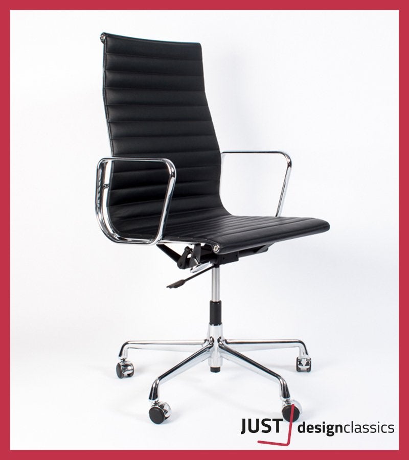 Eames Vitra ea 119 Zwart Leder Chroom, Niet ingevuld, Zo goed als nieuw, Niet ingevuld, Niet ingevuld