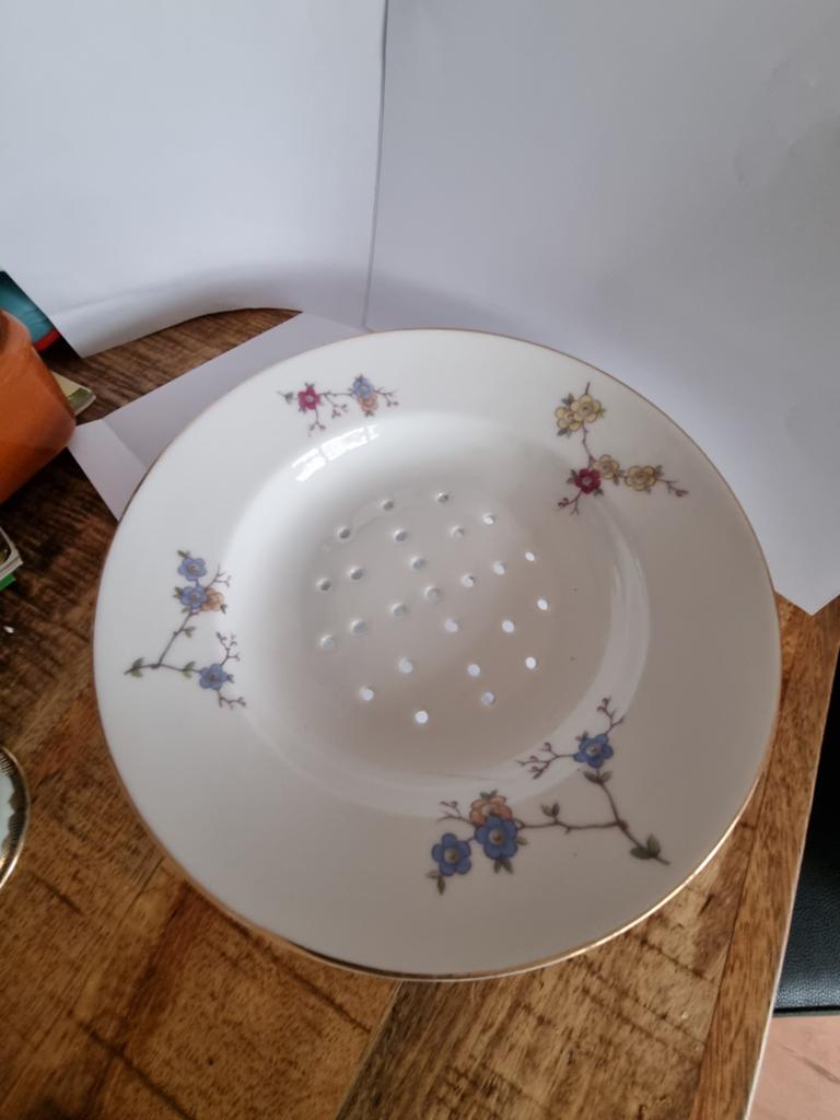 Porselein zeefbord uitlekbord, Ophalen of Verzenden