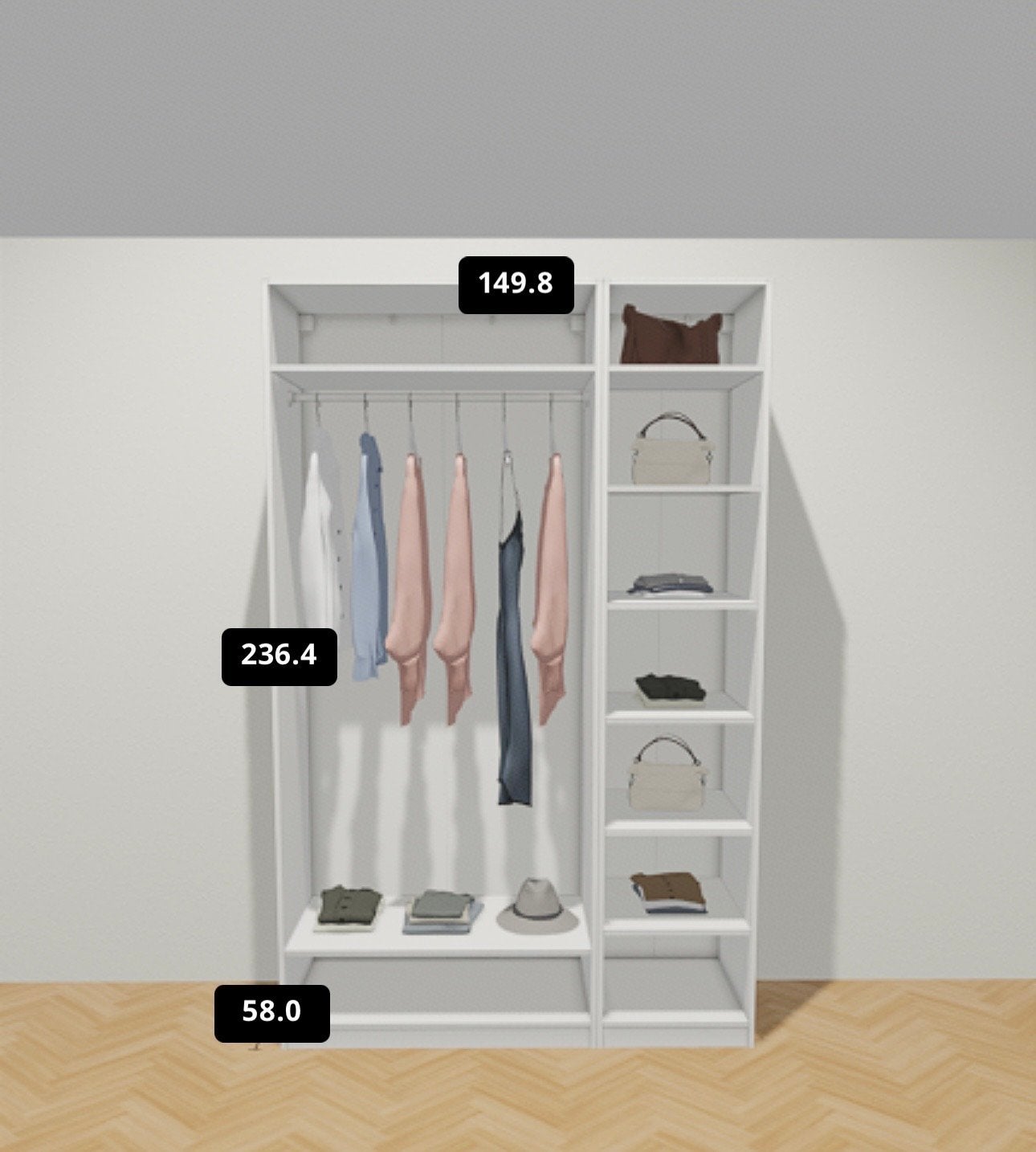 Ikea Pax kast (oude versie) - Goede staat, Ophalen, Met plank(en), Gebruikt, 100 tot 150 cm