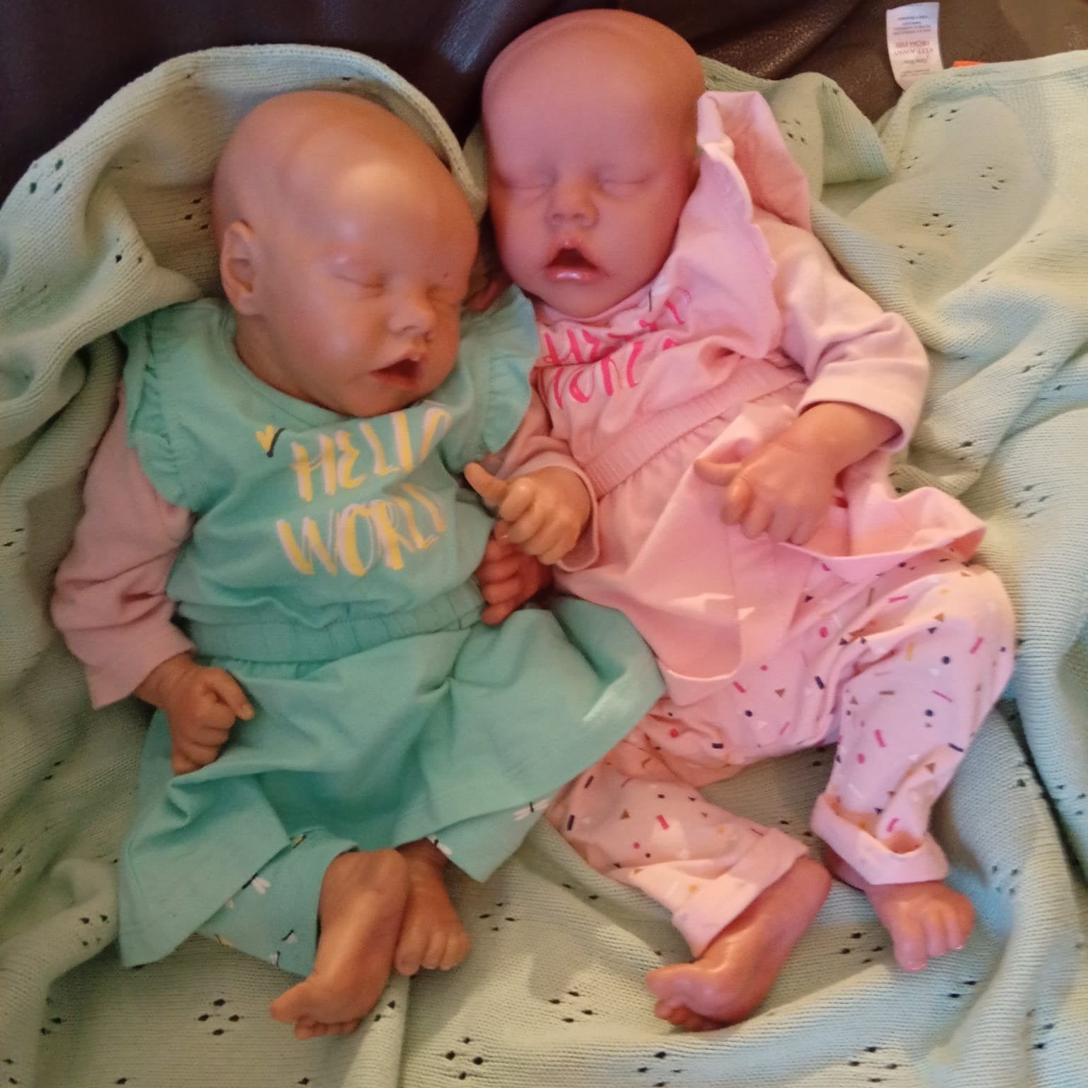 TE KOOP 2 ZEER MOOIE REBORN BABY, Ophalen of Verzenden, Zo goed als nieuw, Pop