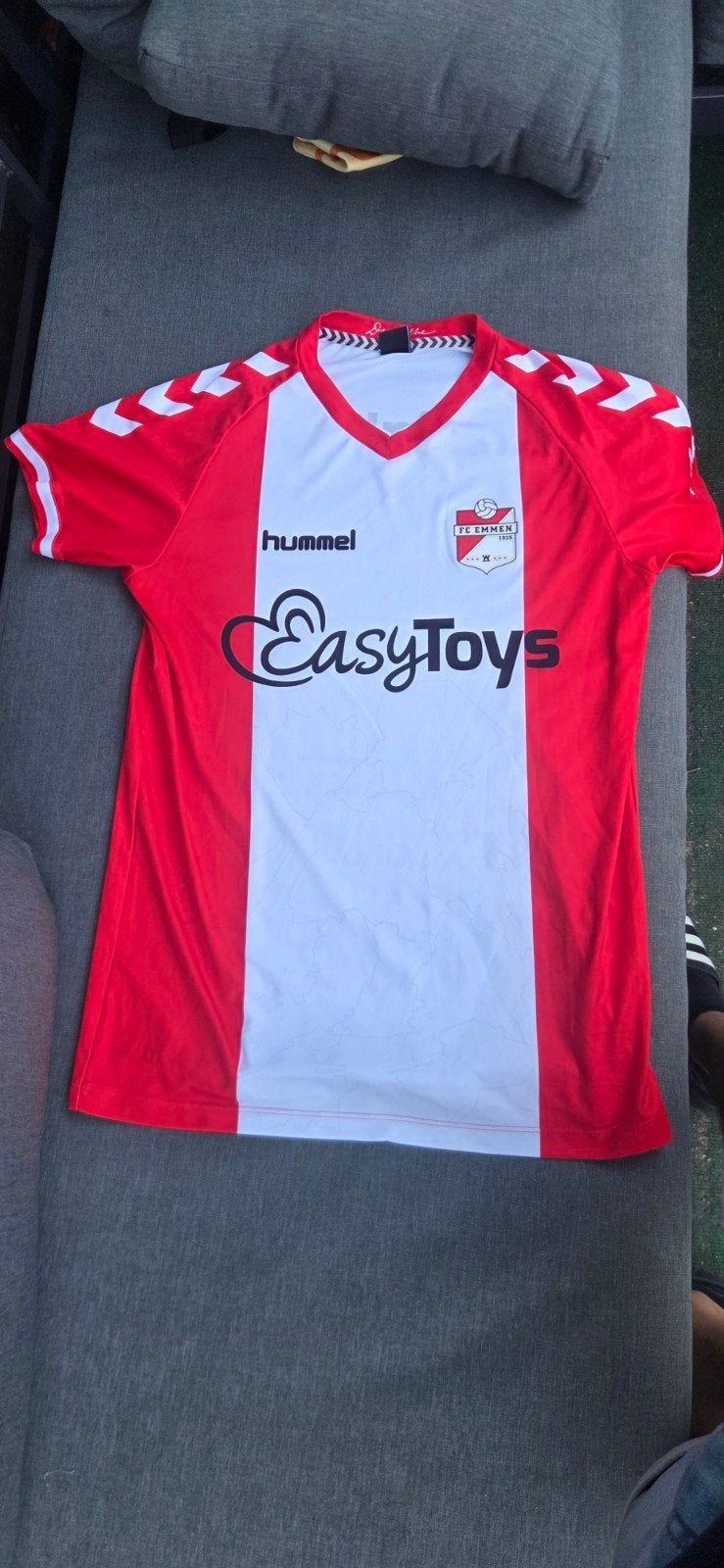 FC Emmen thuisshirt 2020-2021 Easytoys sponsor - Maat S, Ophalen of Verzenden, Zo goed als nieuw, Voetbal, Rood