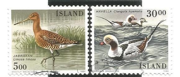 IJsland Mi. 691/692 vogels, Ophalen of Verzenden, IJsland, Gestempeld
