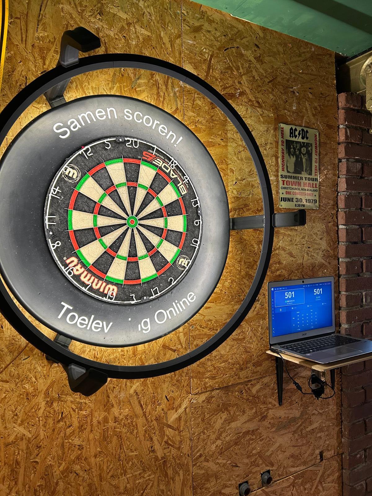 Autodarts systeem inclusief led ring direct leverbaar, Ophalen of Verzenden, Zo goed als nieuw, Dartbord, Elektronisch