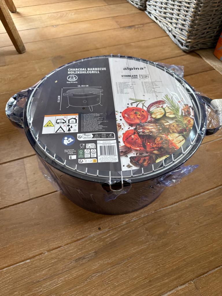 Alpina Tafel BBQ - Compacte Houtskoolbarbecue, Ophalen of Verzenden, Nieuw