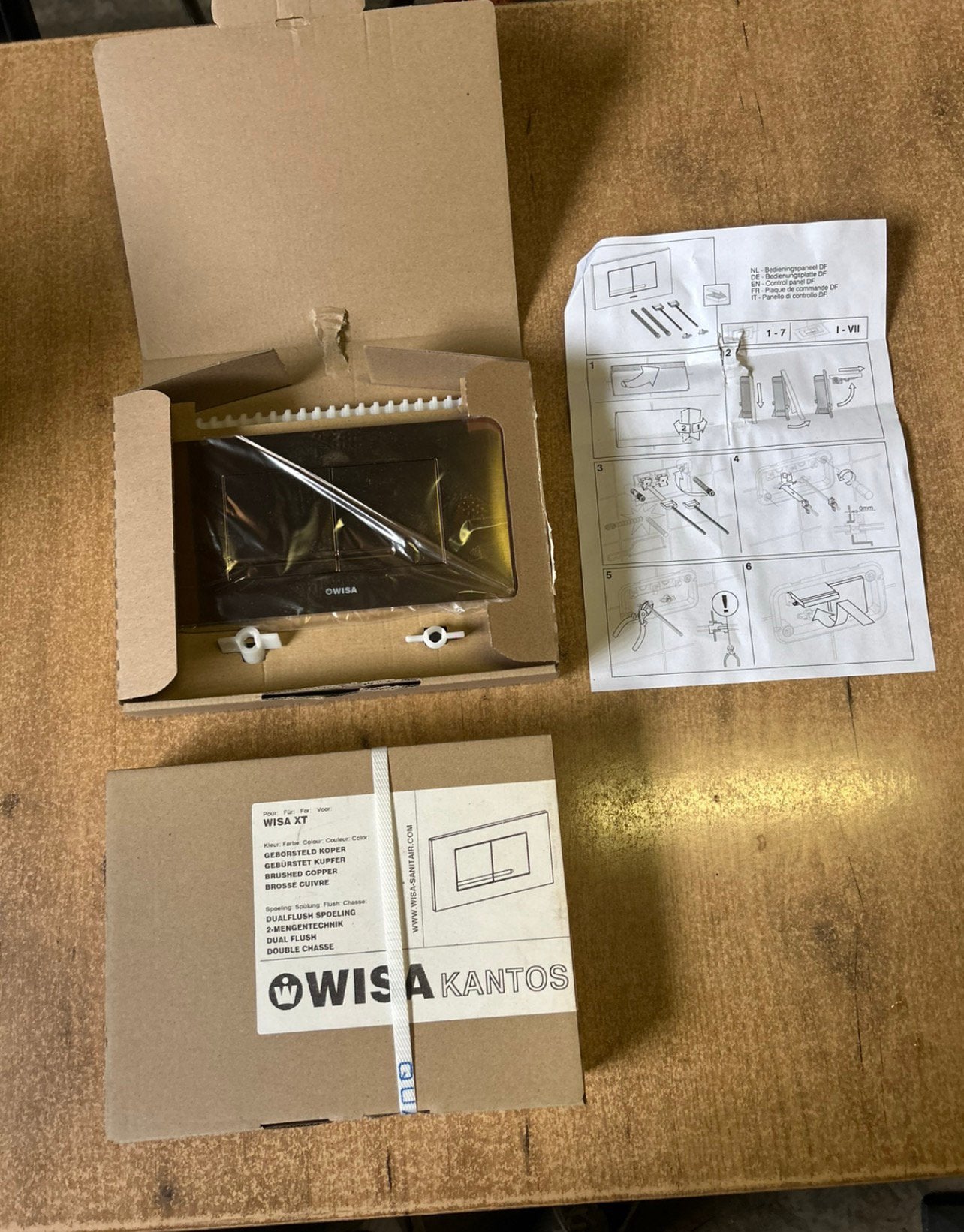 Wisa XT bedieningspaneel voor toiletsyst 2 stuks, Ophalen, Nieuw, Toilet