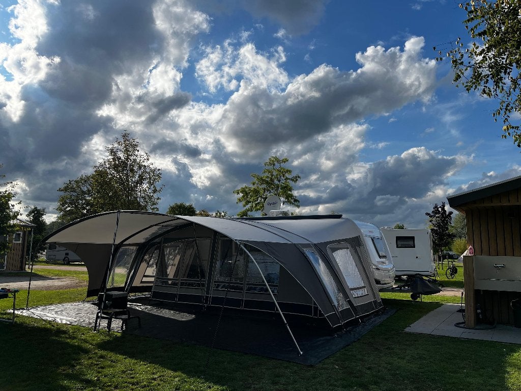 Unico Bologna 320 maat 17 compleet met petluifel dakluifel, Caravans en Kamperen, Voortenten en Luifels, Ophalen, Gebruikt, Ten Cate All Season 240g/m2