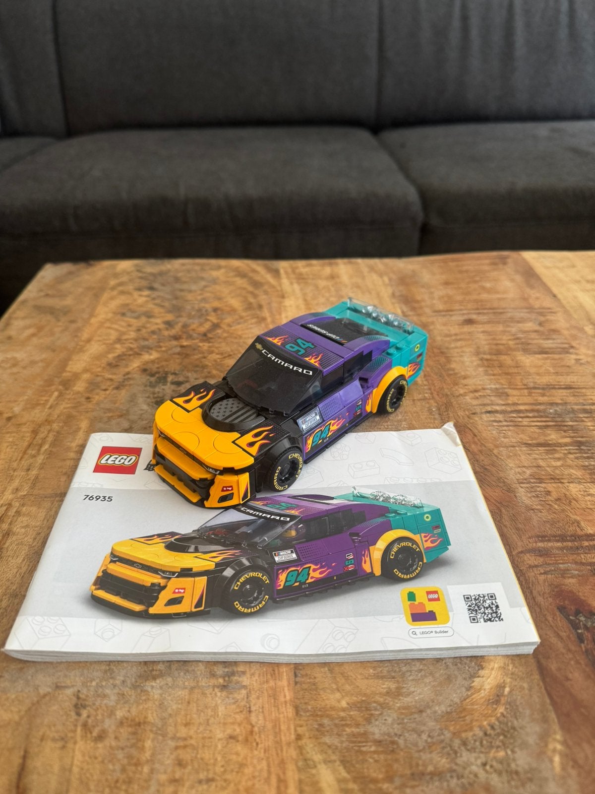 LEGO Speed Champions 76935 NASCAR Chevrolet Camaro ZL1, Ophalen, Lego, Speed Champions, Zo goed als nieuw
