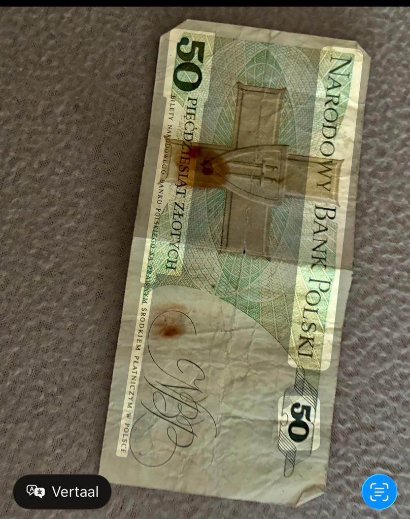50 Zloty biljet Polen - Narodowy Bank Polski, Ophalen, Overige landen, Los biljet