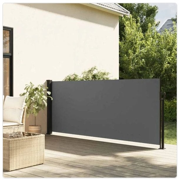 VidaXL Uitschuifbaar zijluifel donkergrijs 160x300 cm, Ophalen, 200 cm of meer, 150 tot 200 cm, Nieuw