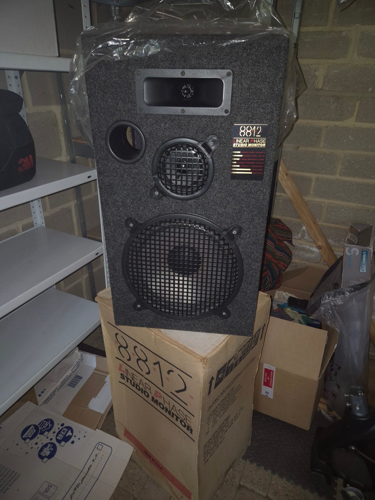 Vintage Linear Phase 8812 Speakers NIEUW IN DOOS! set van 2, Studiomonitor, Nieuw, Ophalen, 150 watt of meer