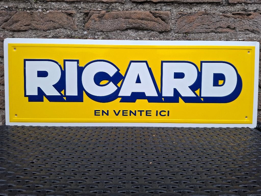 Reclamebord Ricard, Verzamelen, Merken en Reclamevoorwerpen, Ophalen of Verzenden, Nieuw, Reclamebord