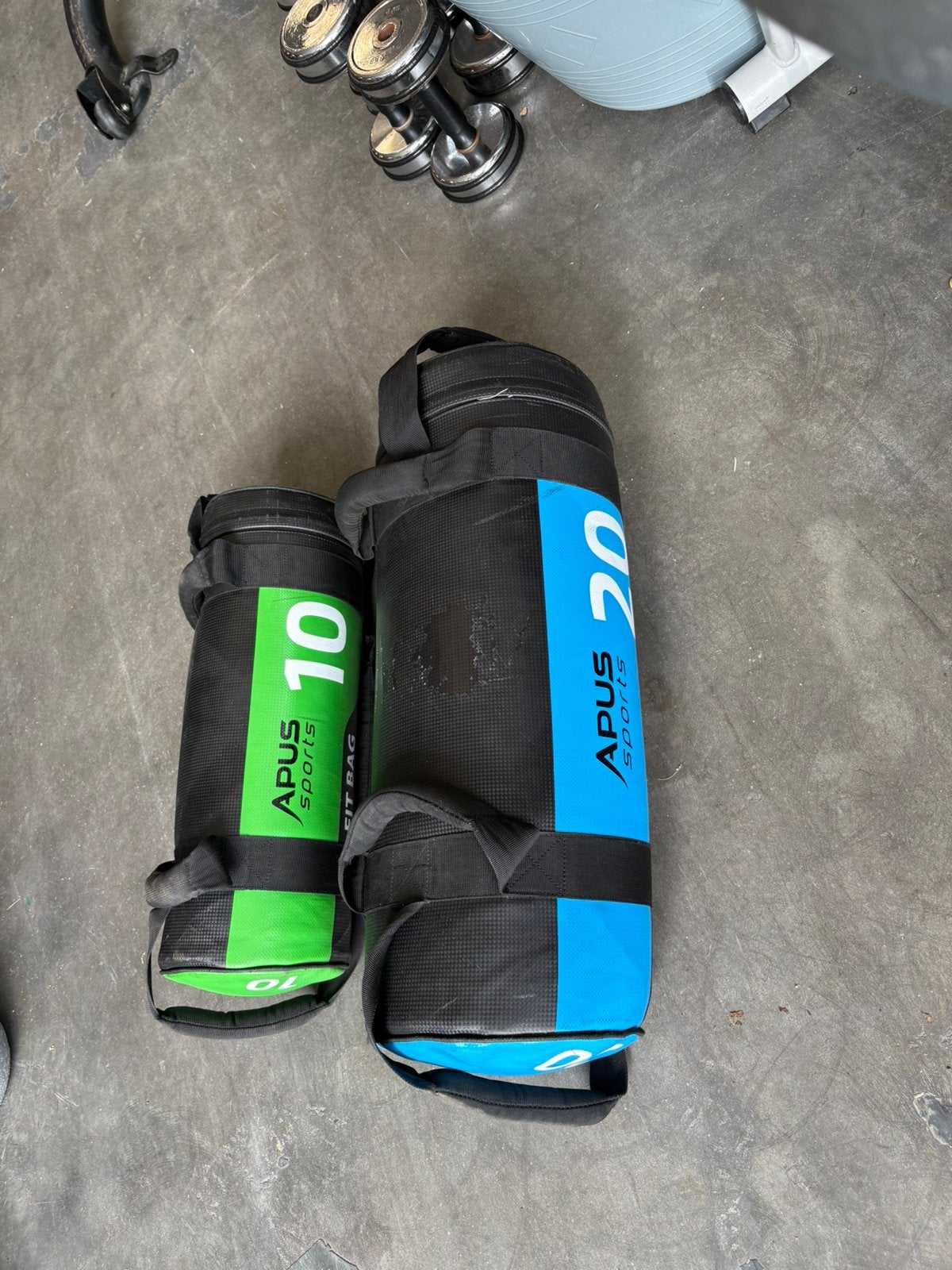 Power bag bags 10 en 20 kg gewichten zakken, Ophalen, 1 x 10 kg 1 x 20 kg, Gebruikt, Overige typen