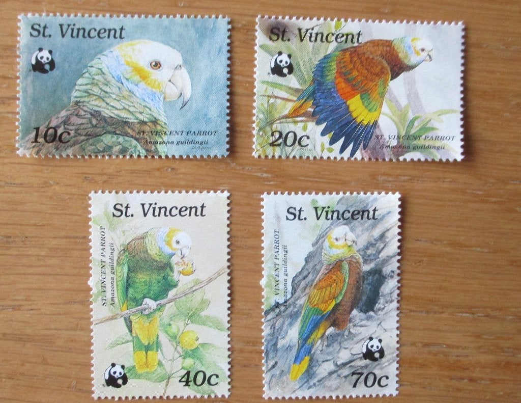 Sint-Vincentamazone, WWF serie, Verzenden, Postfris, Dier of Natuur