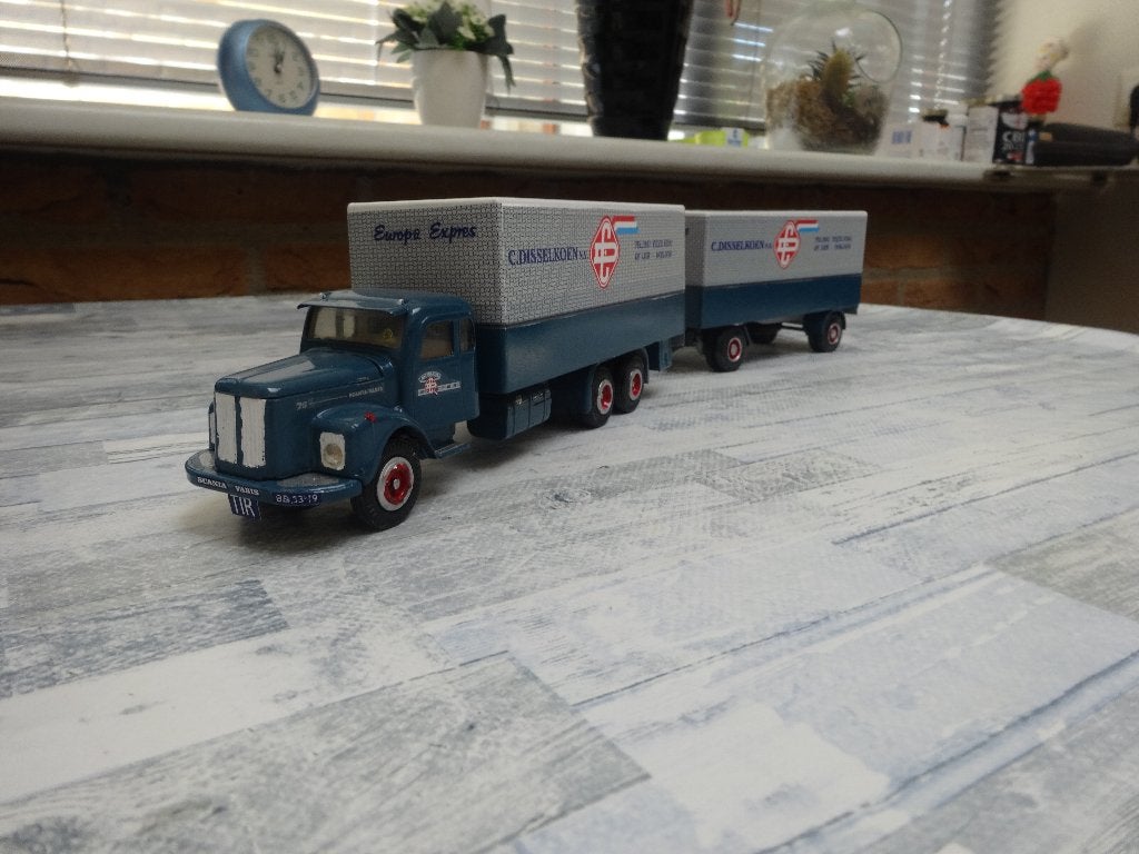 Tekno scania combi Disselkoen, Ophalen of Verzenden, Nieuw, Bus of Vrachtwagen, Tekno