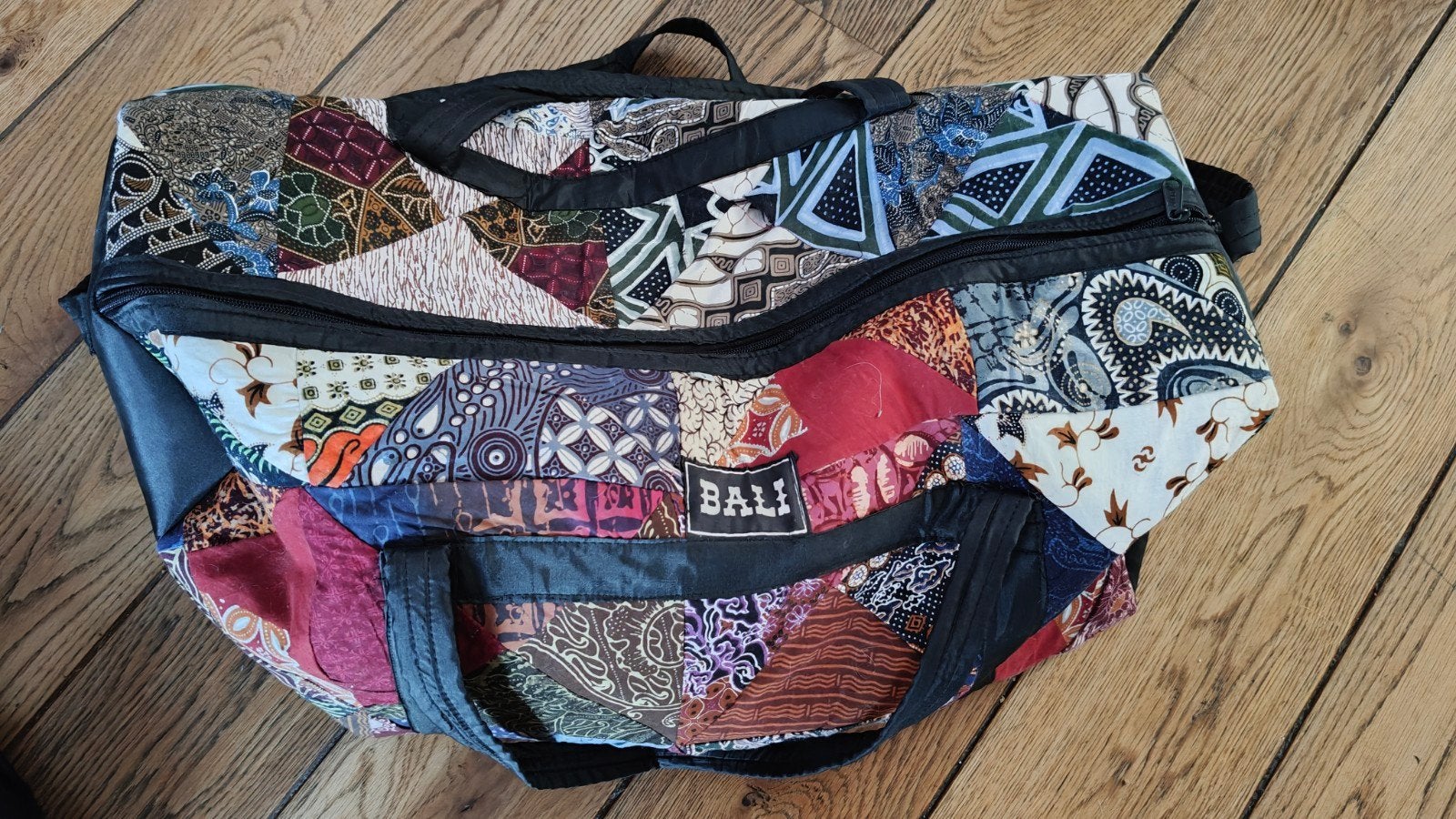 Unieke Bali reistas/weekendtas - Patchwork design, Ophalen