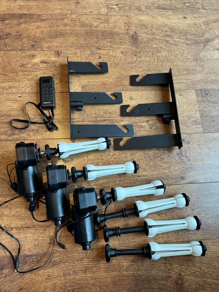 Nanlite achtergrond automatisch systeem 3 rails, Ophalen, Gebruikt, Achtergrond