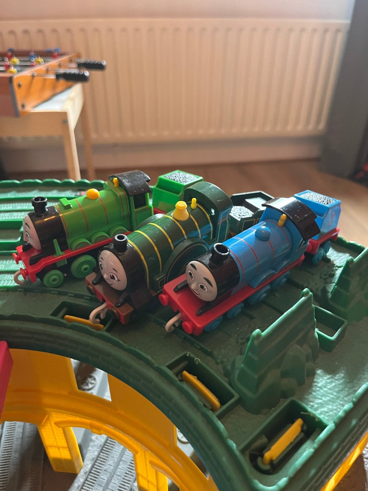 Thomas de Trein Grote Set met zelfrijdend karretje en kraan, Ophalen, Gebruikt