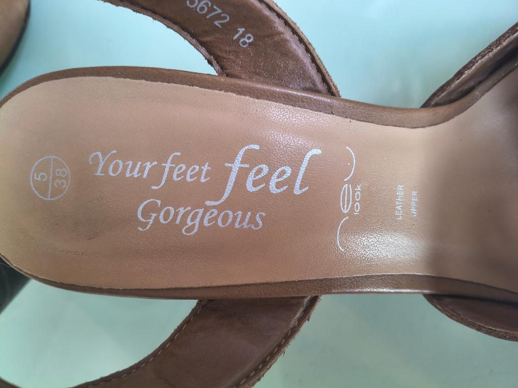 leren damesschoen. Maat 38, Schoenen met lage hakken, Bruin, Ophalen of Verzenden, Zo goed als nieuw