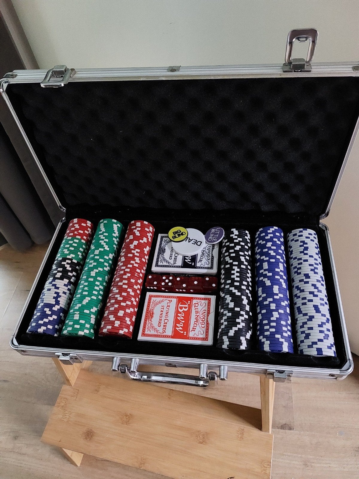 pokerset, Ophalen of Verzenden, Zo goed als nieuw