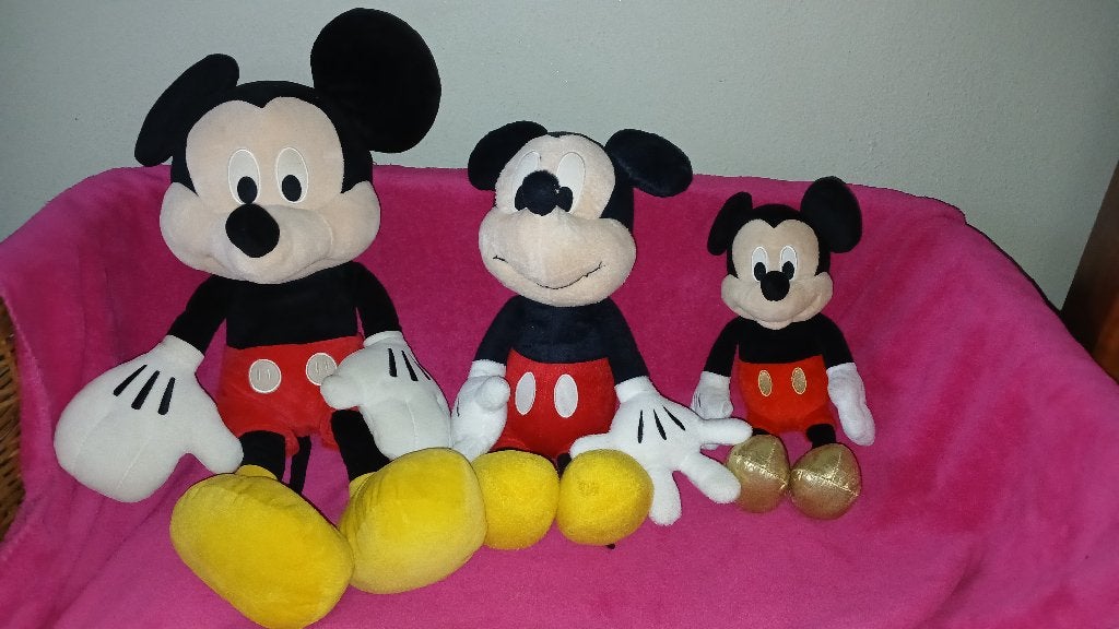 3x SUPER MOOIE MICKEY MOUSE, Verzamelen, Ophalen of Verzenden, Mickey Mouse, Zo goed als nieuw, Knuffel