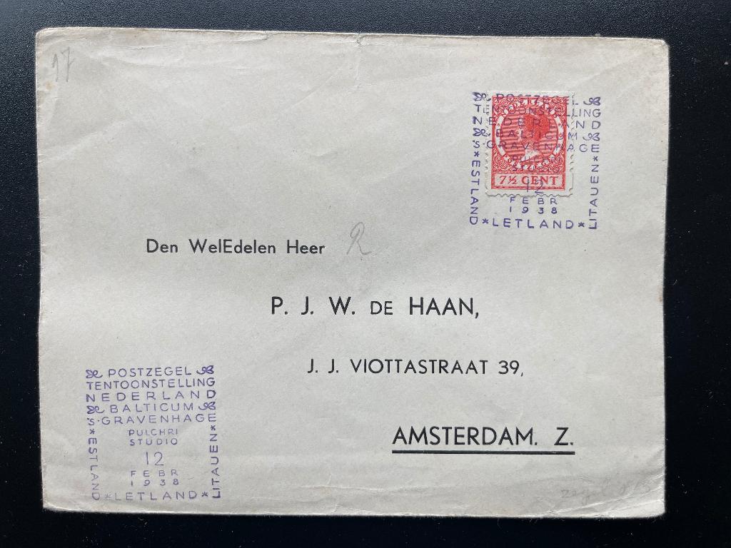 2 Enveloppen met gesloten klep, Ophalen of Verzenden, T/m 1940, Gestempeld