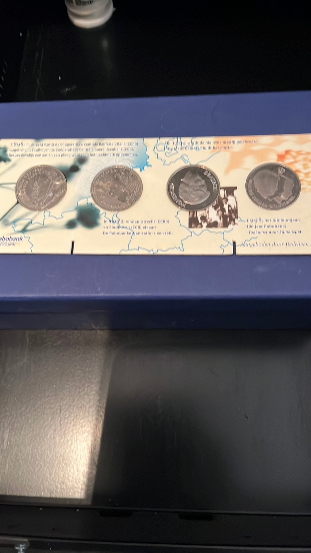 Set van 4 Nederlandse munten: 100 jaar vorstinnen, Ophalen of Verzenden, Koningin Beatrix, Overige waardes, Setje