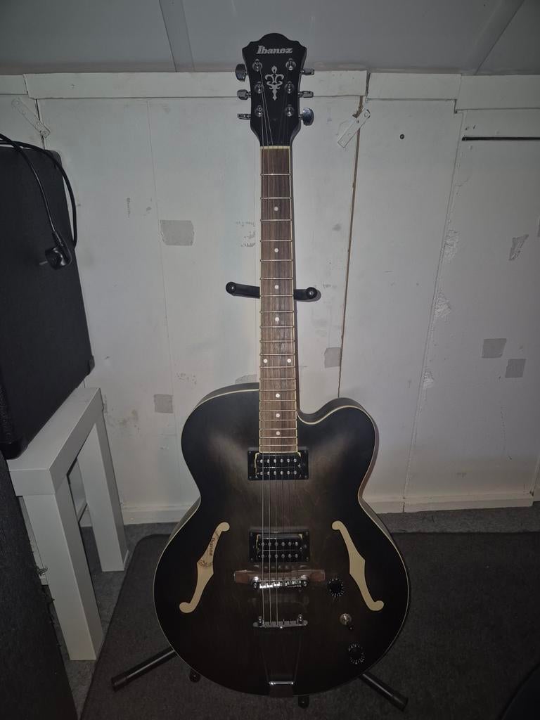 Ibanez AF55-TKF Artcore Transparent Black Flat Hollow Body, Ophalen, Nieuw, Hollow body, Ibanez