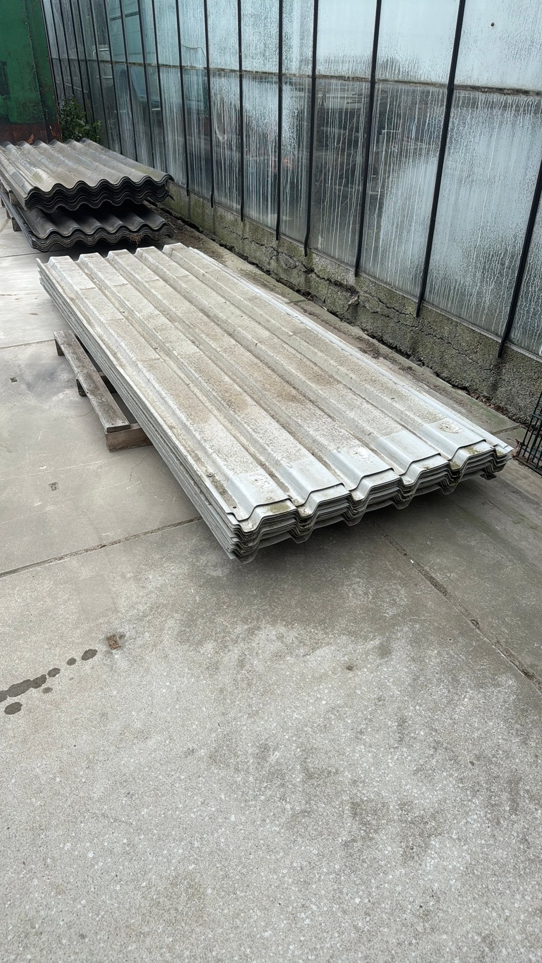 polyester damwandplaten +- 90m2, Doe-het-zelf en Verbouw, Platen en Panelen, Ophalen, Gebruikt, 20 tot 50 mm