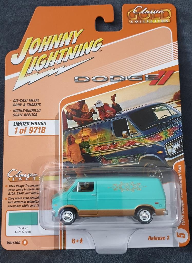 Dodge Tradesman Van Johnny Lightning 1:64, Christian@diecastcompany.nl, Auto, Diecast Company, Nieuw