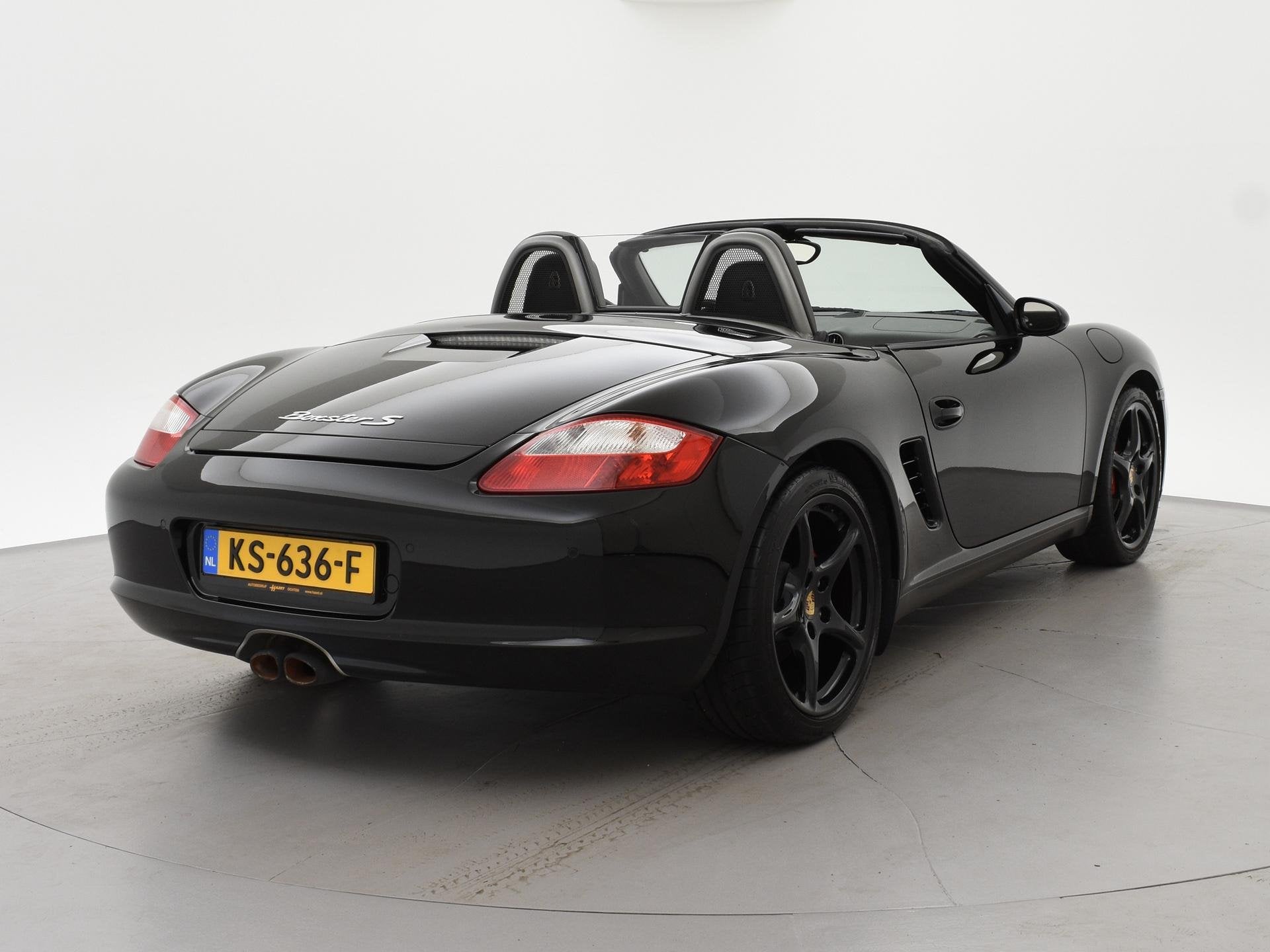 Porsche Boxster S 3.2 TIPTRONIC 280 PK + 19 INCH | MEMORY |, Achterwielaandrijving, Gebruikt, Cabriolet, Zwart