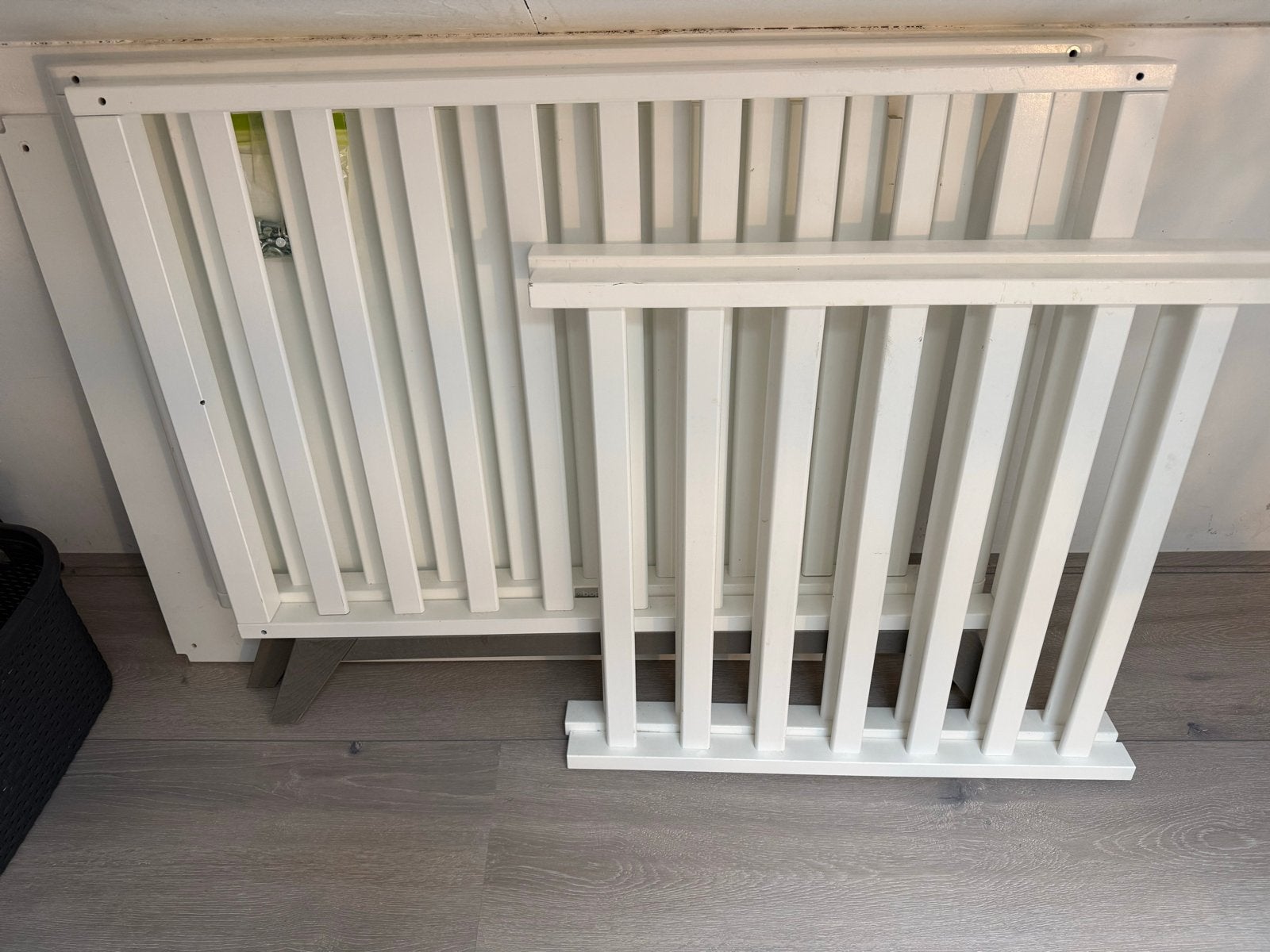 Bopita Box Levi White/Grey Wash - In hoogte verstelbaar, Kinderen en Baby's, Boxen, Ophalen, Gebruikt, Rechthoekig, In hoogte verstelbaar