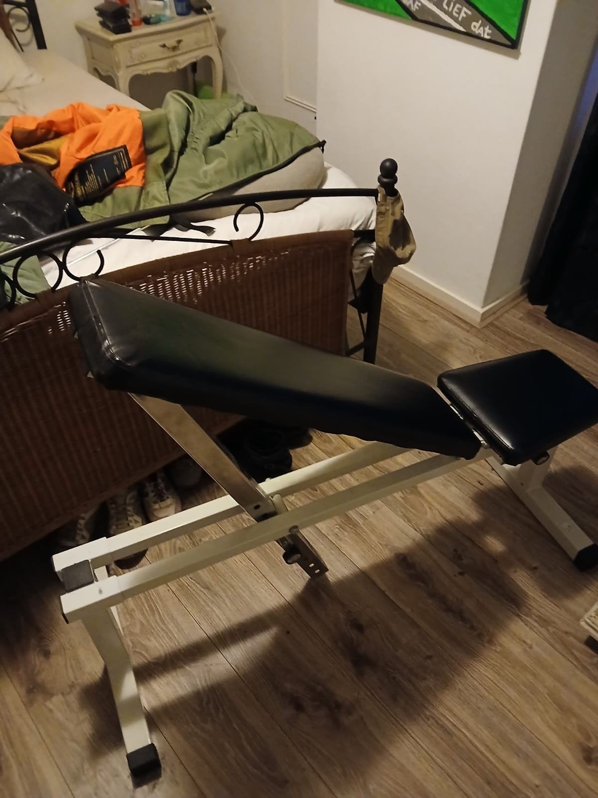 Halter/Fitness Bankje in Nette Staat., Ophalen, Zo goed als nieuw, Metaal, Krachtstation