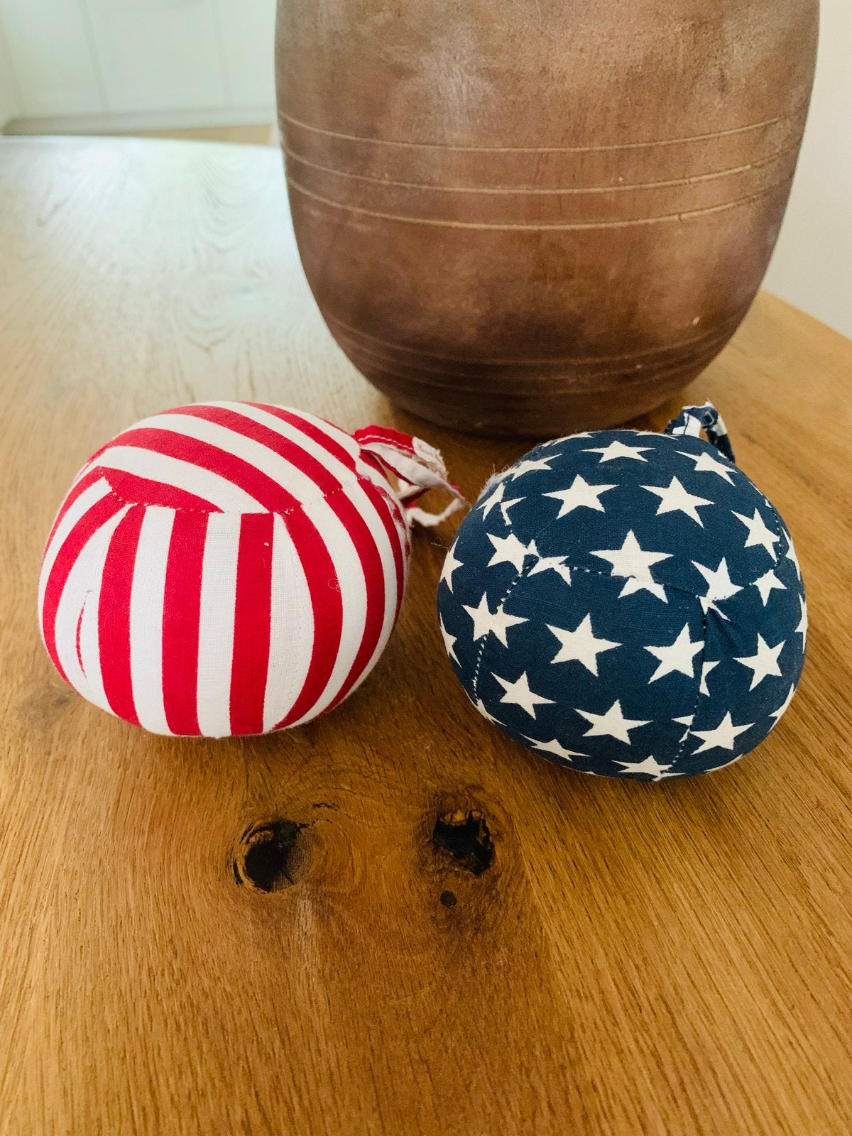 Rivièra Maison Stoffen Kerstballen - America Thema, Ophalen of Verzenden, Zo goed als nieuw