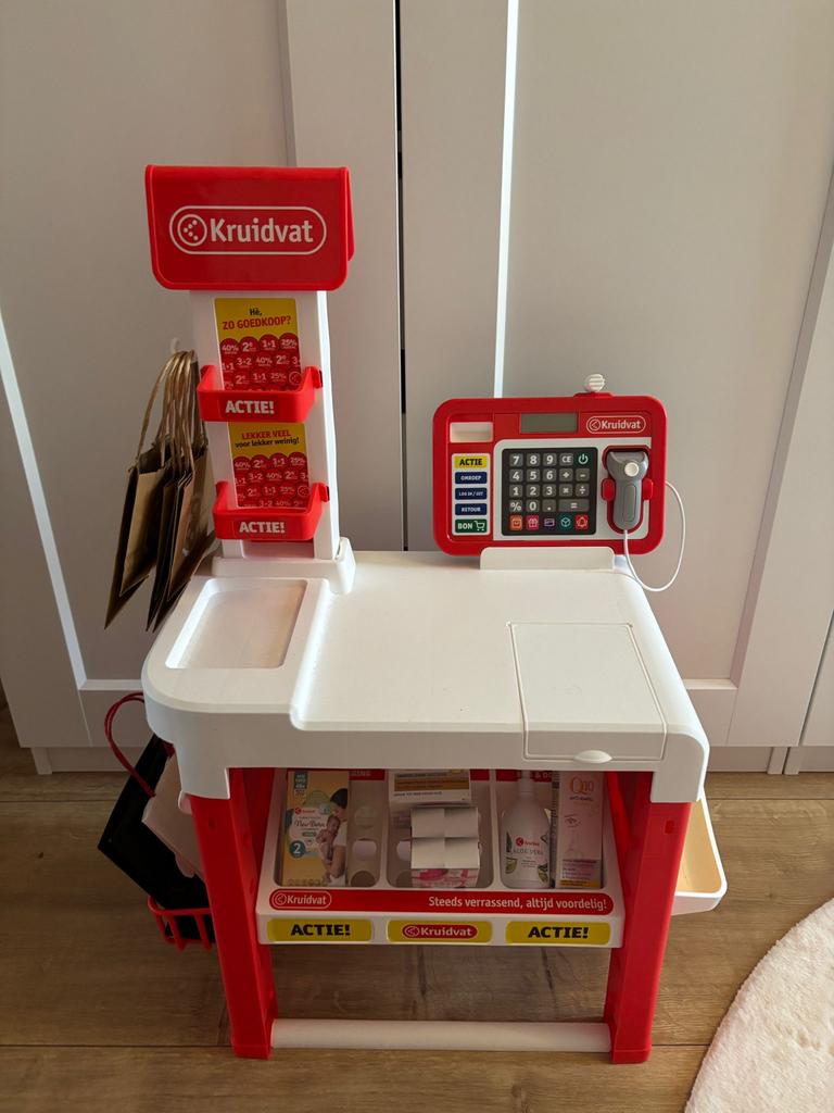 Kruidvat Speelgoed Kassa met Accessoires, Ophalen, Zo goed als nieuw, Jongen of Meisje
