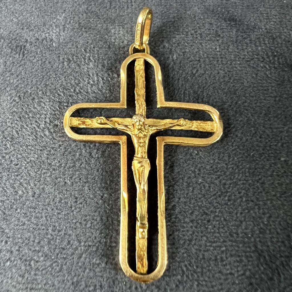 Gouden Hanger | 18k | 6,96g | kruis | 5,5cm | 408535