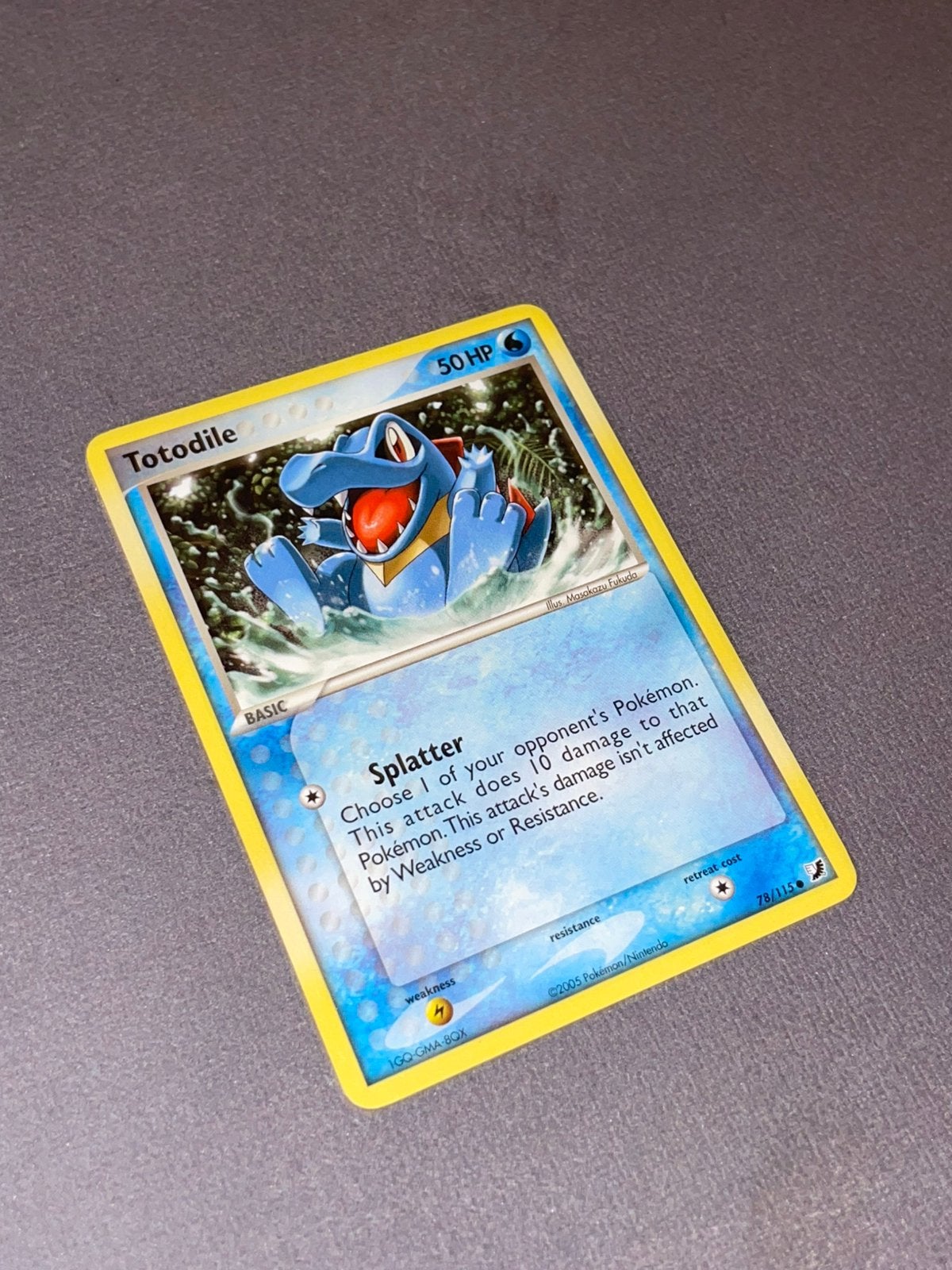 Pokemon - Totodile 78/115, Hobby en Vrije tijd, Ophalen of Verzenden, Zo goed als nieuw