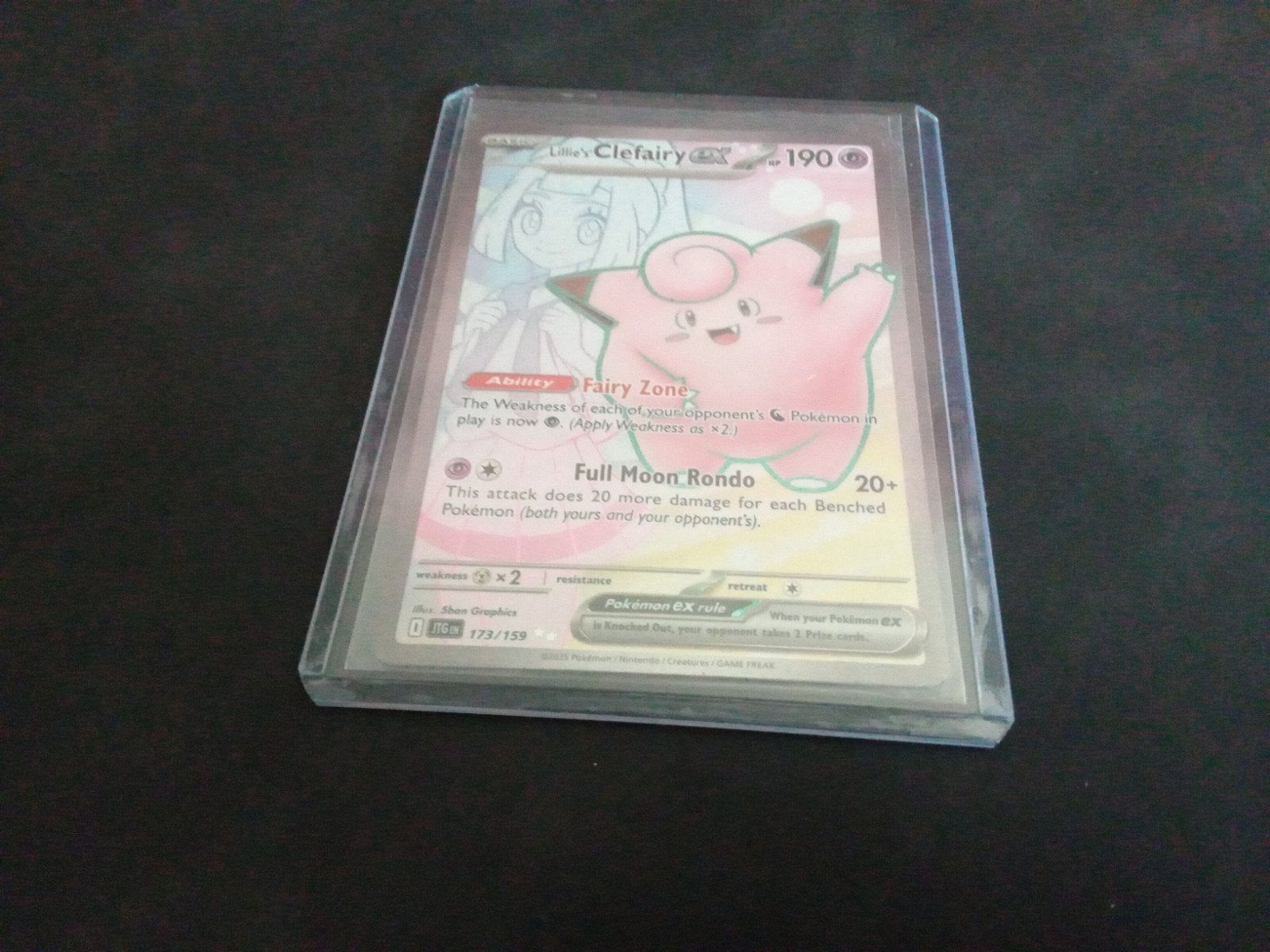 Clefairy GX 173/158 Full Art Pokémon Kaart, Ophalen of Verzenden, Zo goed als nieuw, Losse kaart