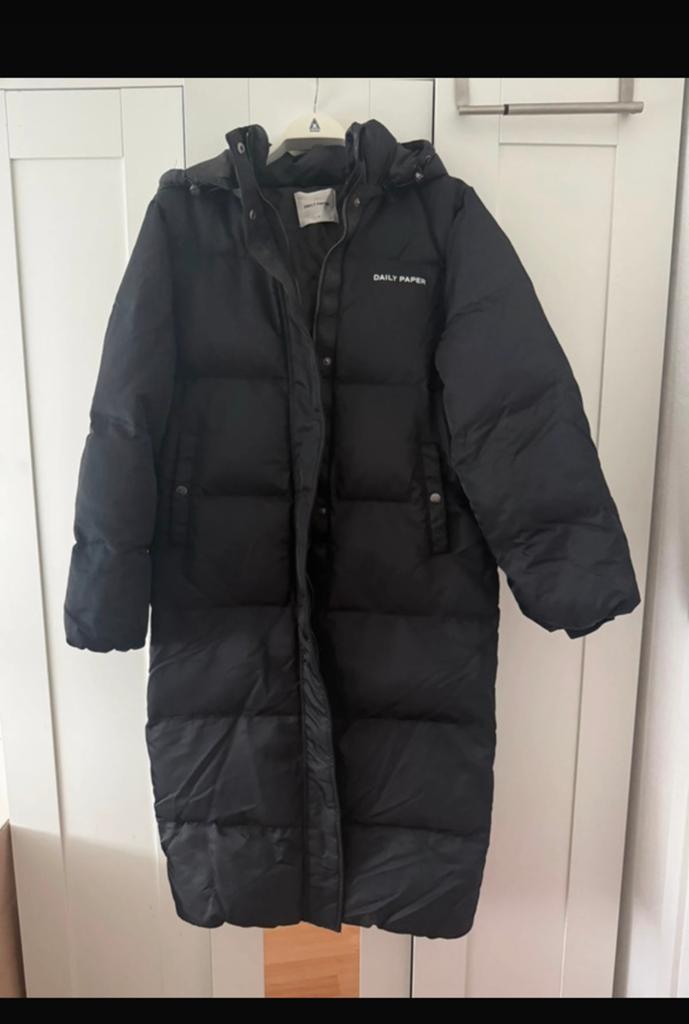 Daily paper winterjas, Kleding | Dames, Jassen | Winter, Ophalen of Verzenden, Zo goed als nieuw, Zwart