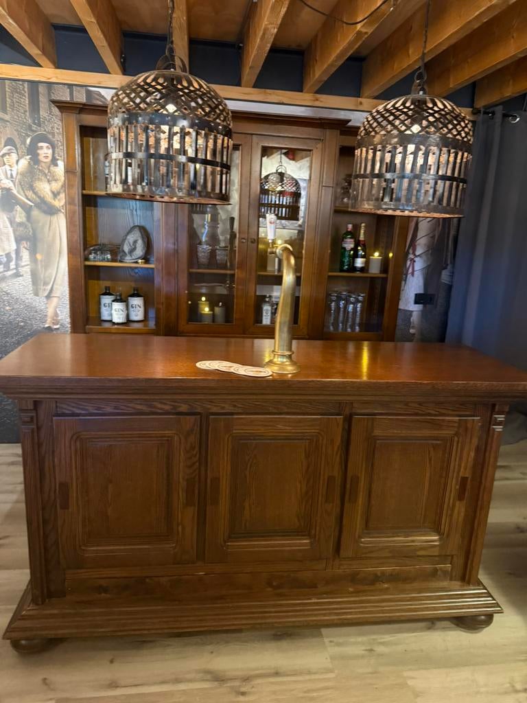 Antieke eiken bar set toog man cave cafe kroeg overkapping, Huis en Inrichting, Ophalen of Verzenden, Zo goed als nieuw