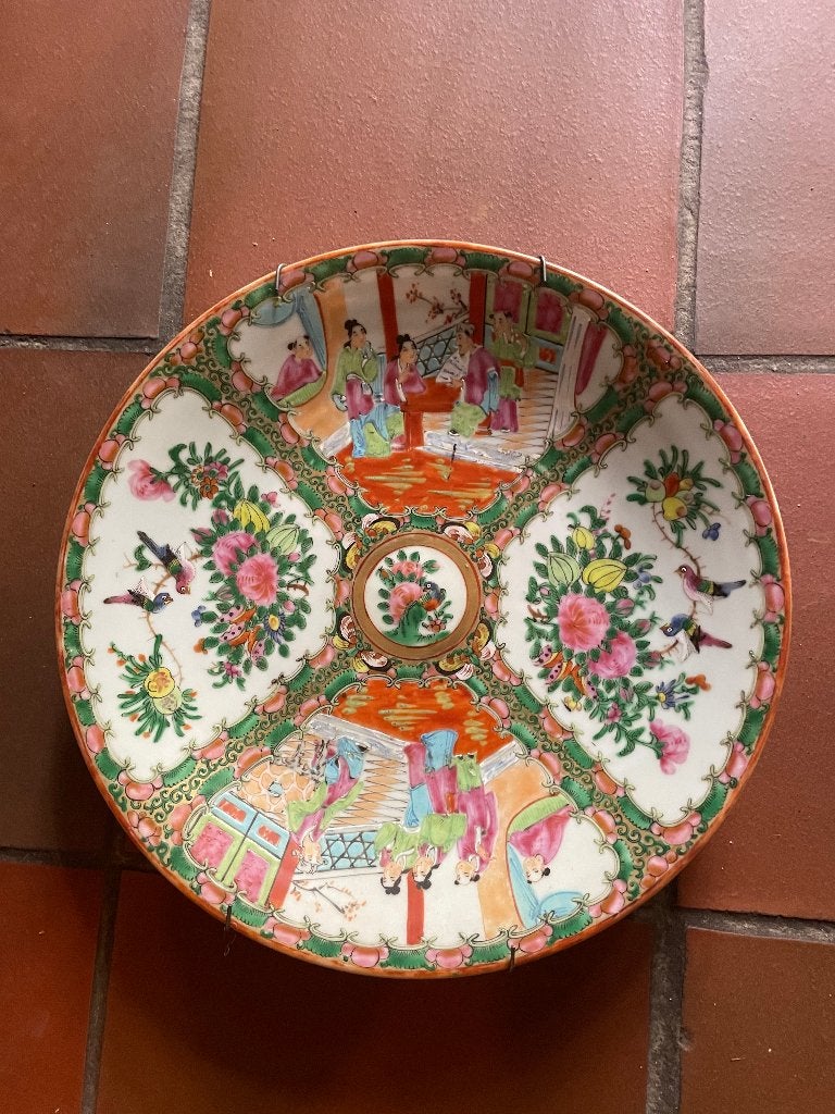 Set van 2 antieke Chinese porseleinen borden, Antiek en Kunst, Ophalen of Verzenden