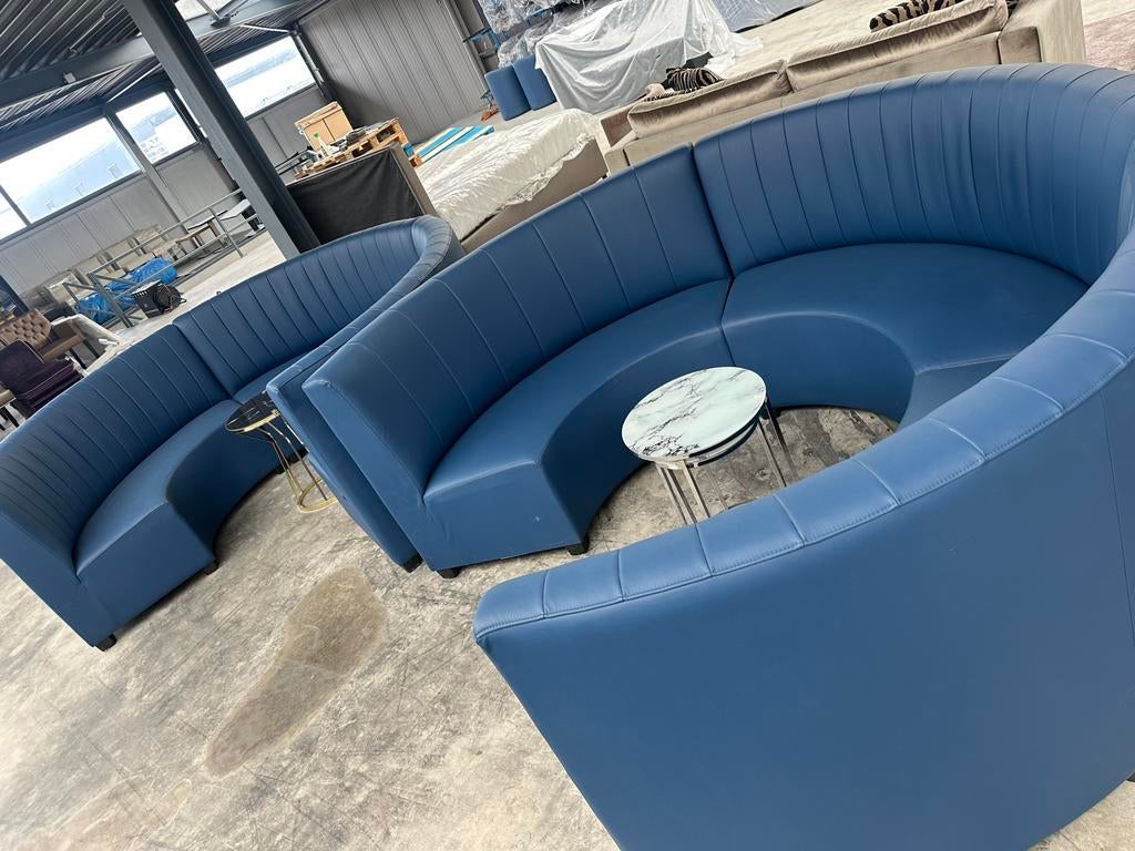 Partij horeca luxury fauteuils en ronde bank! ONGEBRUIKT!, Ophalen of Verzenden, Nieuw, Stof