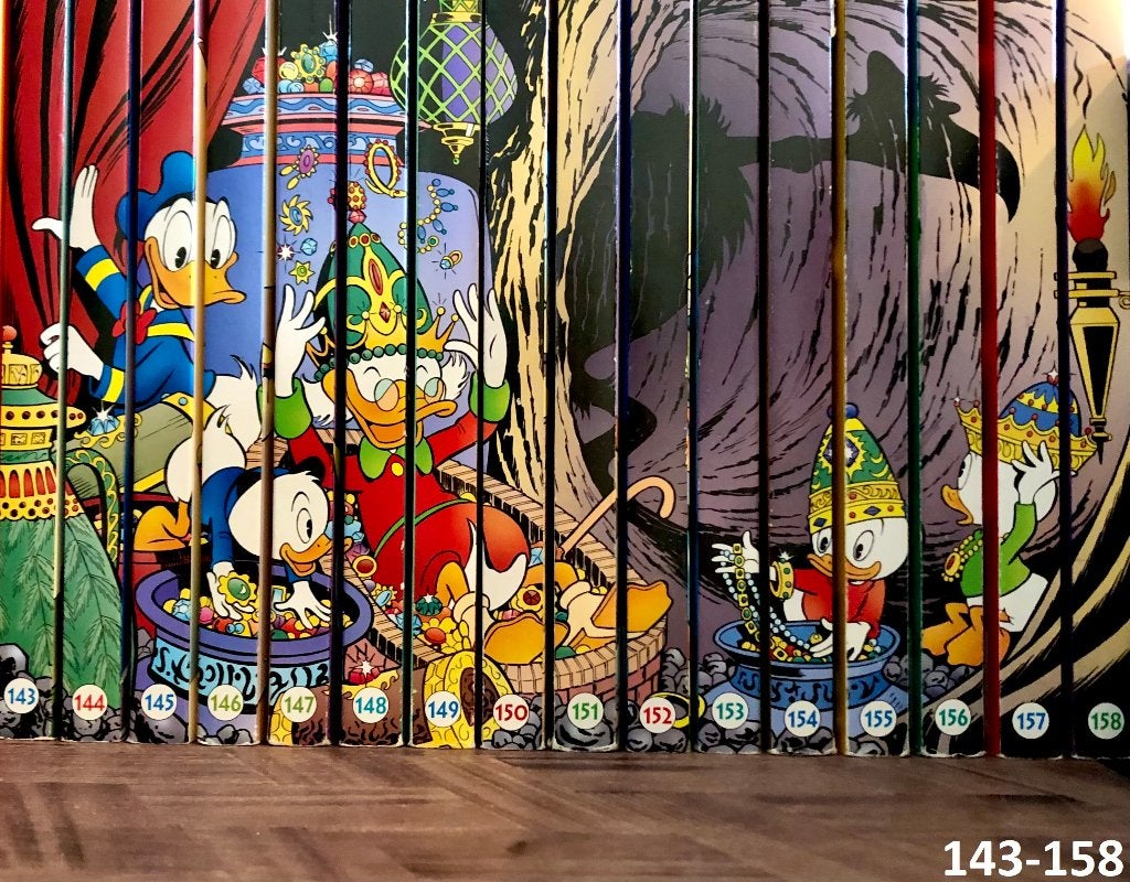 Prachtige complete set Donald Duck pockets deel 143 t/m 158!, Complete serie of reeks, Ophalen of Verzenden, Zo goed als nieuw
