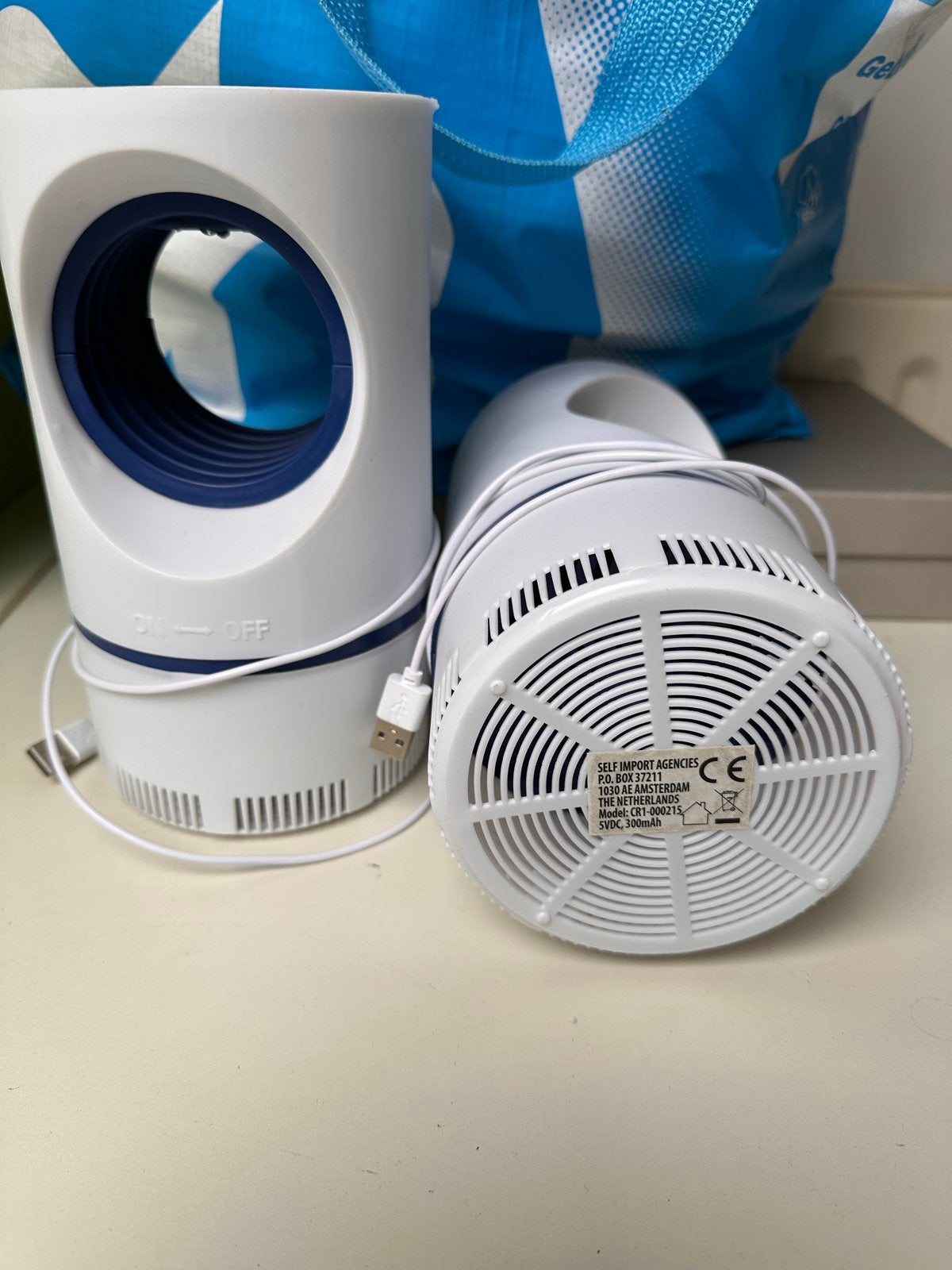 2x USB Muggenlamp - Effectieve Muggenverjager, Ophalen of Verzenden, Gebruikt