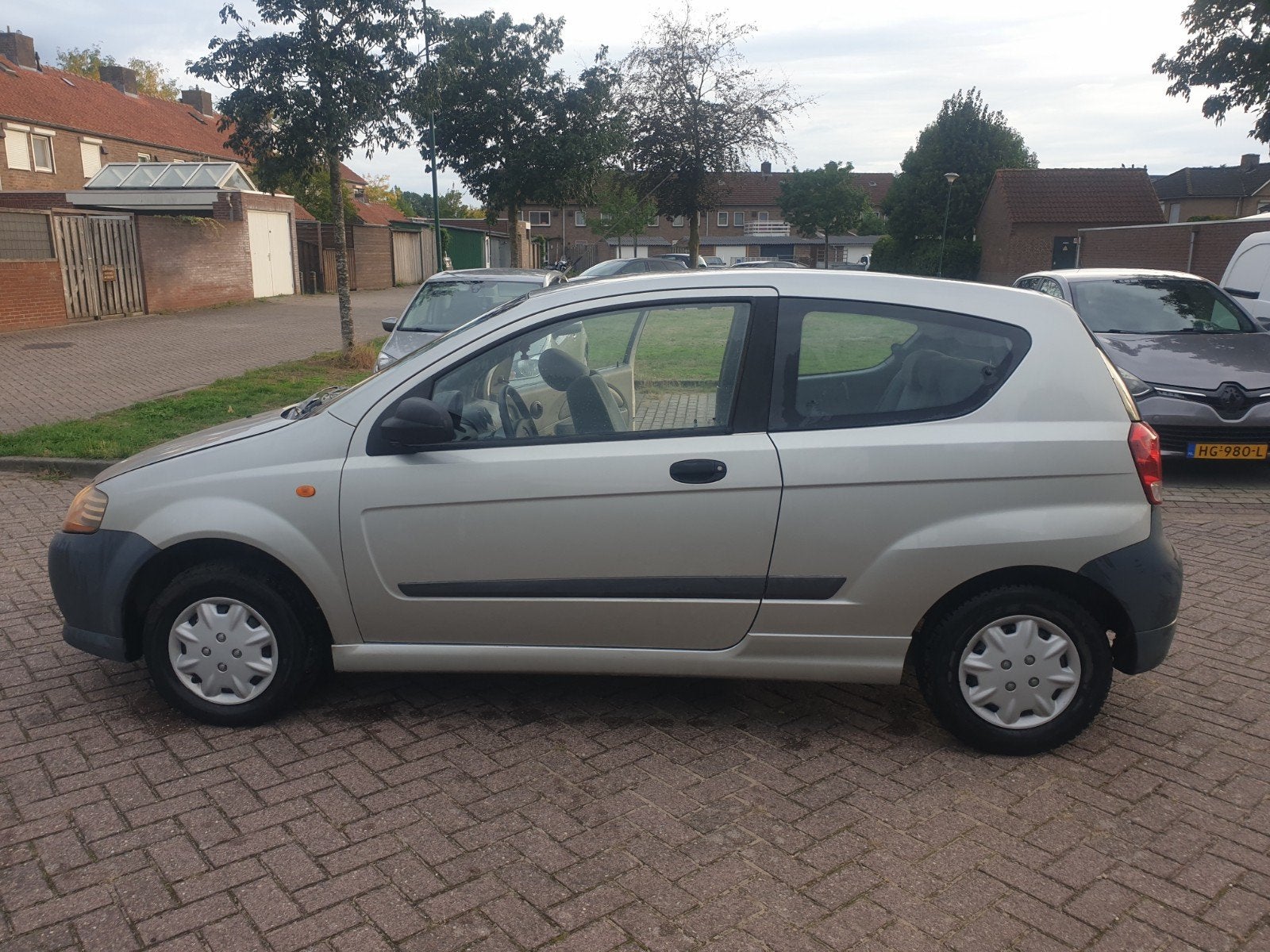 Chevrolet Kalos 1.2 3D 2005 Grijs 141.667 km, Auto's, Voorwielaandrijving, 1150 cc, 15 km/l, 40 €/maand