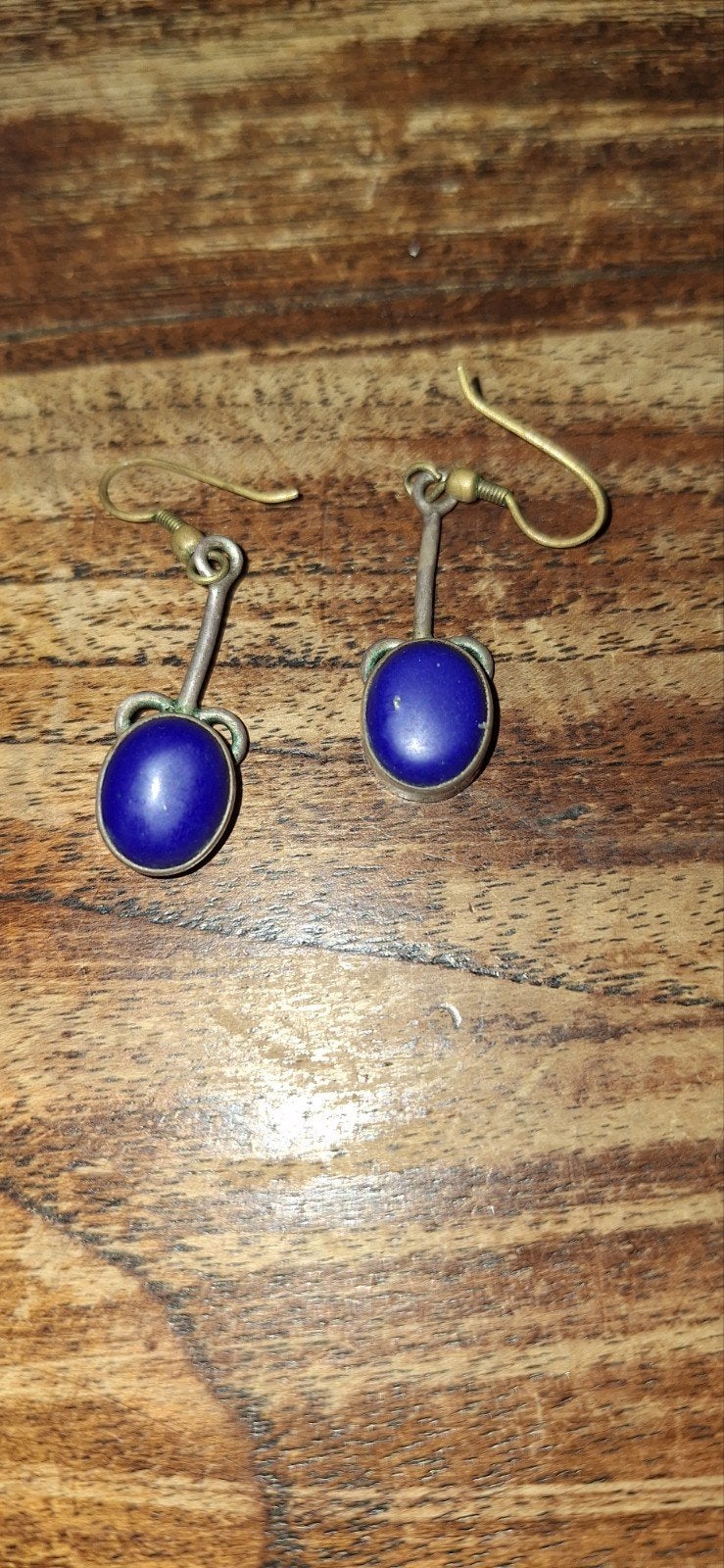 Prachtig mooie lapis lazuli stenen oorbellen, Ophalen of Verzenden, Nieuw, Blauw, Zilver