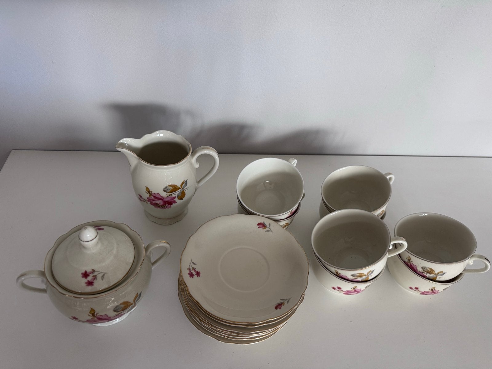 Vintage Rudolf Kämpf (RKG) Grünlas theeservies - Tsjechoslow, Antiek en Kunst, Ophalen
