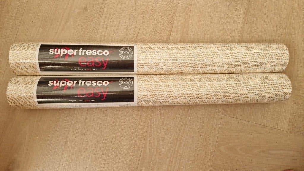Superfresco Easy Luxe Triangle Goud Vliesbehang, Overige merken, Geometrisch, Modern, Ophalen of Verzenden